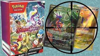 Chasing Illustration Rares! Scarlet & Violet Booster Bundle Opening!