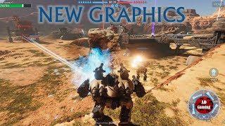 War Robots - New Graphics - Canyon - Steam Gameplay