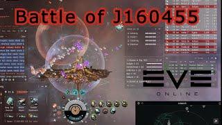 Eve Online - When the Largest Wormhole Coalition Wants to Evict You - Battle of J160455