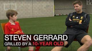 Steven Gerrard grilled by 10 year-old fan