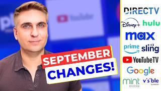 Big Streaming Changes for September 2024!