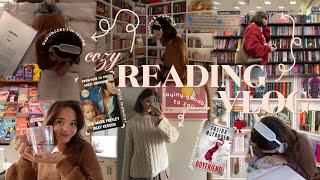 cozy reading vlog  in my audiobook era, prep for the holidays, self care + more! | bookmas day 1