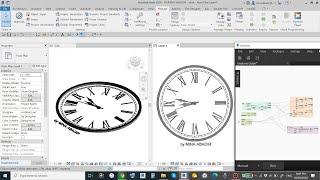 How to create a real ,running (operating ) o'clock in Revit using dynamo . in 10 minutes