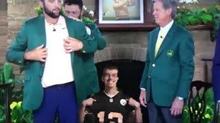 Scottie Scheffler 2024 Masters Green Jacket Presentation Ceremony | FAN REACTION