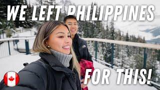 Leaving Philippines to visit our family in Canada! 