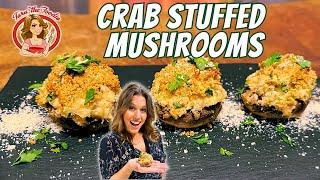 Crab Stuffed Mushrooms | Tara the Foodie