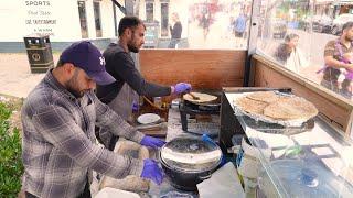 London's Cheapest Aloo Paratha for £2 (Afghan Street Food Bolani) + Rajma Curry & Chana Daal for £4