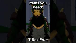 Blox Fruits T-REX Combo!  #roblox #bloxfruits #shorts