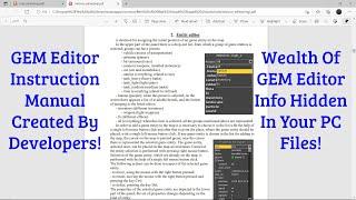 Little Known MoWAS2 GEM Editor Instruction Manual Created By The Developers!