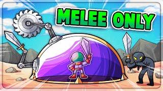 I Survived This MELEE ONLY Challenge in Dome Keeper