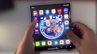 SO I INSTALLED A IOS LAUNCHER ON THE SAMSUNG GALAXY Z FOLD 6!!