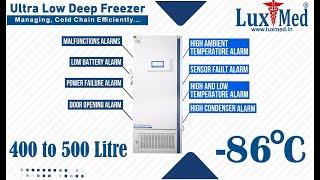 LuxMed®, Ultralow DeepFreezer, Ultra Low Deep Freezer, Deep Freezer, ULT , -86, 400 to 500Ltr