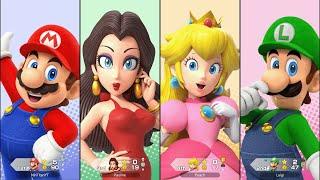 Super Mario Party Jamboree - Mario vs Luigi vs Peach vs Pauline vs Bowser - King Bowser's Keep