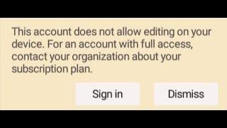 Fix Microsoft Office Error This Account Does Not Allow Editing On Your Device For An Account