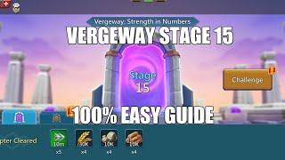 Lords mobile Vergeway Stage 15|Vergeway Strength In Numbers Stage 15 Easiest Guide