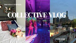 Collective Vlog | birthday setup, birthday surprise, day in Chicago 