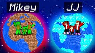 Mikey Family Poor vs JJ Family Rich Planet Survival Battle in Minecraft (Maizen)