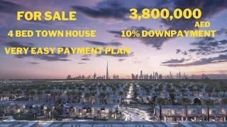 4 Bed Town House For Sale With Easy Installment in Dubai UAE