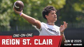 Reign St. Clair learning from older brother Tavien as he goes through his own recruiting process
