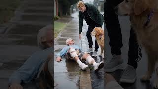 Angel dog Family's guardian Thanks to the dog,the elder was saved #rescue #shorts #dog #pet #animals