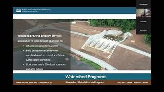 Roles and Responsibilities in the USDA NRCS Watershed Program Partnership - Part 1 April Burns