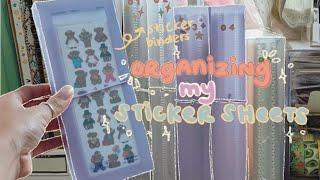 organizing my sticker collection - sticker binder for sticker sheet organization