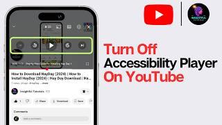 How to Turn Off YouTube Accessibility Player (2024) | Remove Play Pause Button From YouTube