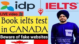 How to book ielts test in canada on IDP website|  IRCC | हिन्दी | @Hundal22Youtube