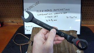 IRONCUBE FLEX HEAD RATCHETING WRENCH SET, UNBOXING 