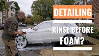 Is it better to rinse before foaming? Let's find out.