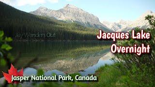 Backpacking at Jacques Lake in Jasper National Park