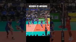 Nishida vs Miyaura Battle of Opposites | Bluteon Aichi Jtekt Stings Japan Volleyball #svleague vnl