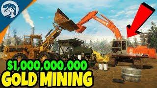 BUILDING $1,000,000,000 GOLD MINE & HEAVY EQUIPMENT | Gold Rush: The Game First Look Gameplay