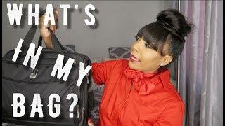 WHAT'S IN MY BAG? | Flight Attendant Edition | Ashley Smith TV