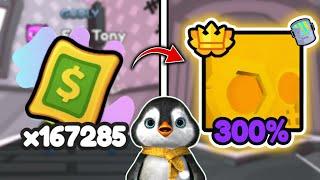 I UNLOCKED SUPER OP MEGA  IN ARM WRESTLING SIMULATOR ROBLOX!