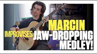 Marcin improvises a jaw-dropping medley at Guitar World HQ