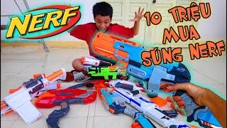 Dùng Hết 10 Triệu Mua Đồ Chơi Bắn Súng Nerf ( Phần 3)