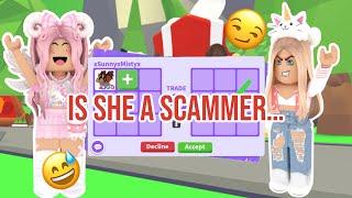 Acting Like A Starter Player To See If My Friend Would Scam Me... *SHOCKING*   (ADOPT ME)