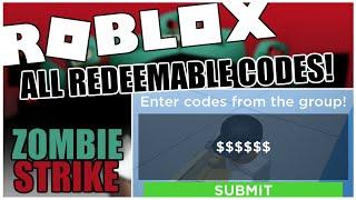 ALL *NEW* REDEEMABLE CODES IN ZOMBIE STRIKE! (6 *OP* CODES FOR GOLD!) [ROBLOX]