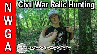 Metal Detecting for Civil War relics with the Minelab Manticore