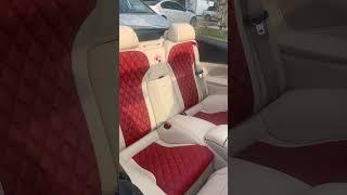 BMW M6 Red Custom Interior #upholstery #bmw #m6 #red #autointerior #stitch #embroidery #diamond