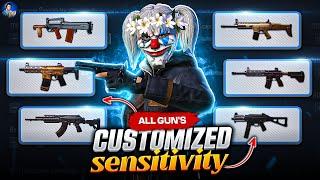 Parsonal Customized Sensitivity For All Weapon | Best Sensitivity For Bgmi