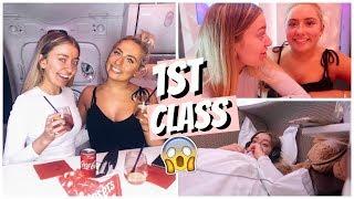 WE TRAVELLED FIRST CLASS?! FLYING TO LA FOR THE FIRST TIME!!