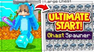 THE *RICHEST* START on BRAND NEW MINECRAFT SKYBLOCK SERVER! | Minecraft Skyblock (OPLegends Utopia)