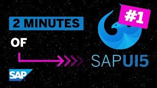 SAPUI5: Getting Started, XML Views (#1)