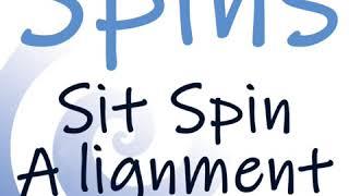 Sit Spin body alignment. how to do a sit spin with speed and balance for ice skaters figure skating