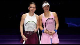 SPARKS fly between Simona HALEP (ROU) and Bianca ANDREESCU at "very special" 2019 WTA Finals