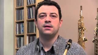 Trial of the new V21 reed for saxophone by Jérôme Laran