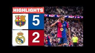 Real Madrid vs Barcelona Highlights | El Clásico 2025 | Incredible Goals & Drama! (5-2)