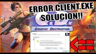 COMO SOLUCIONAR EL ERROR (CLIENT.EXE) AL INSTALAR CREATIVE DESTRUCTION (FORTCRAFT) PC